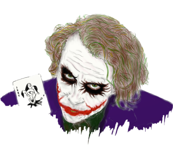 Лицо Джокера без фона