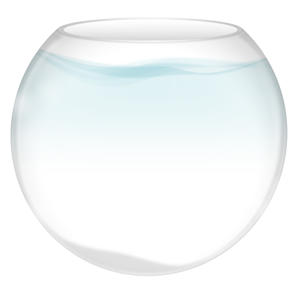 Круглый аквариум без рыбок