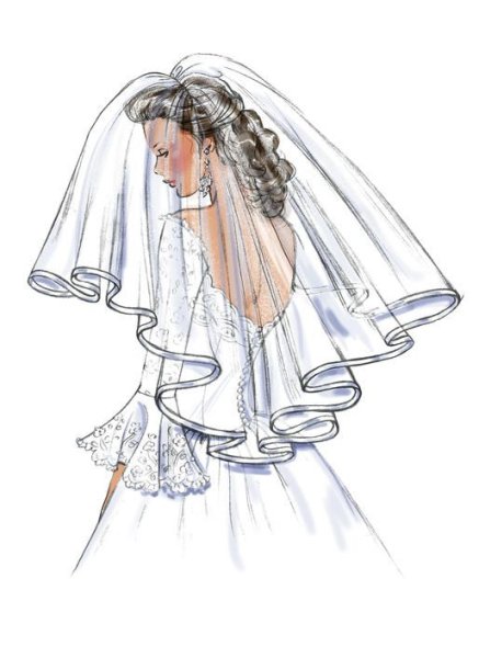 Фата нарисованная