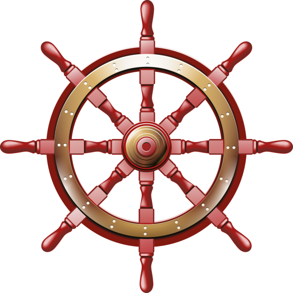 Корабль с рулем для детей