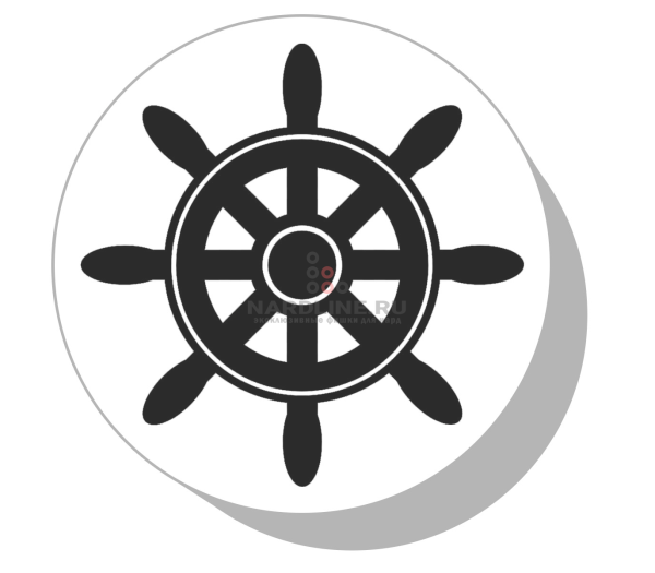 Руль корабля вектор