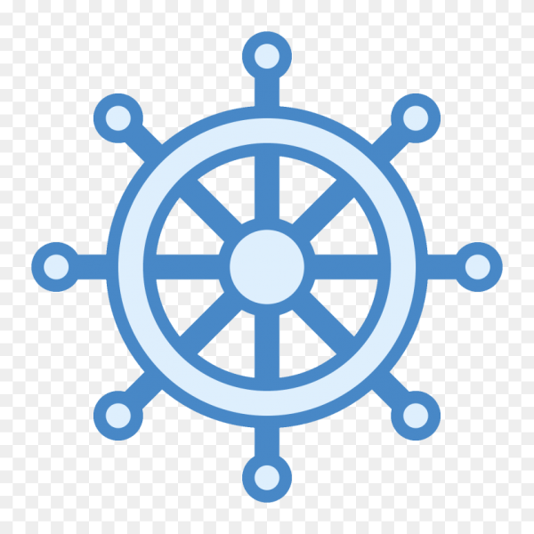 Штурвал корабля вектор