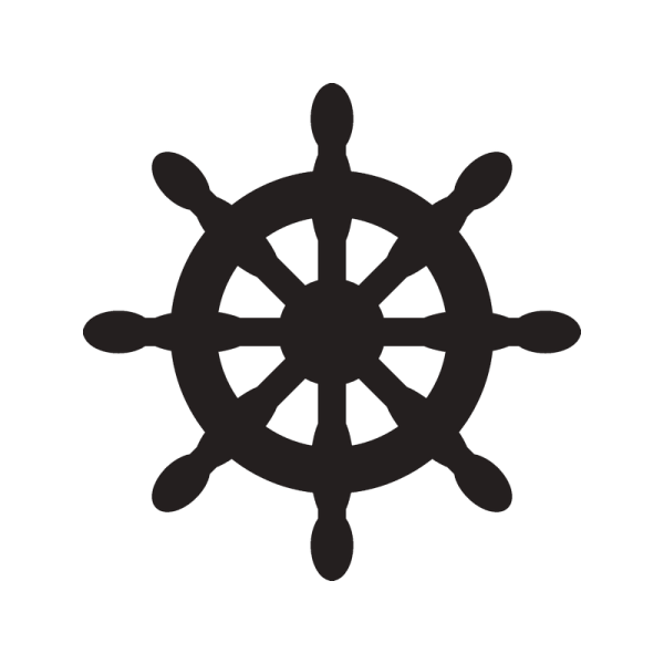 Штурвал корабля вектор