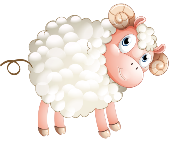 Овечка мультяшная