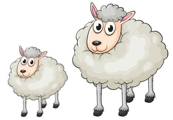 Овечка мультяшная