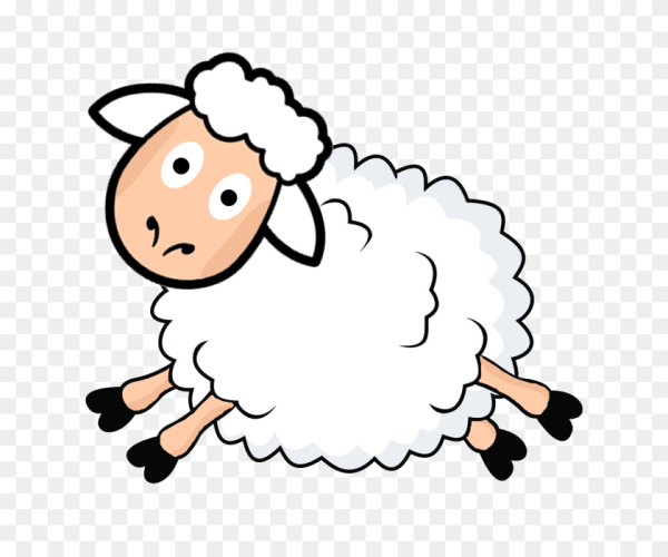 Овца мультяшная