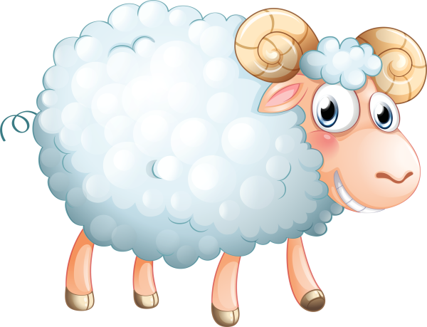 Овечка мультяшная