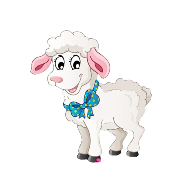 Ягненок мультяшный