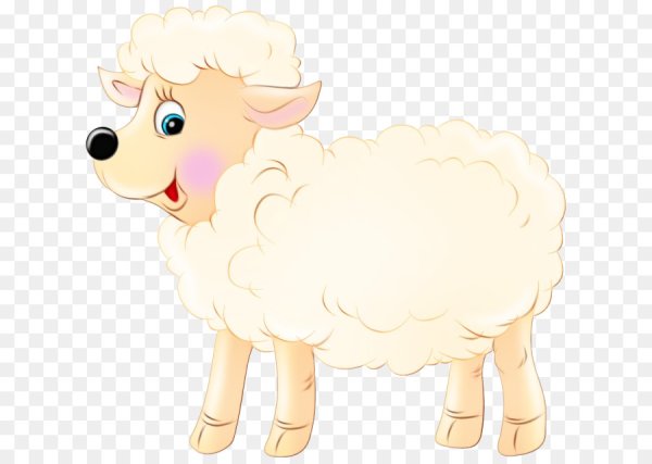 Овечка мультяшный