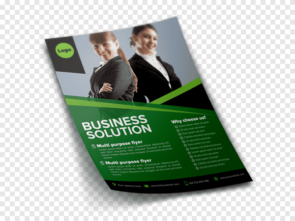 Два логотипа на листовке