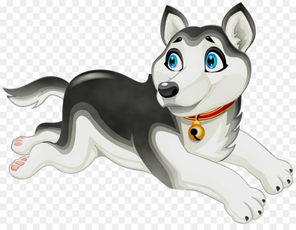 Мультяшная хаски