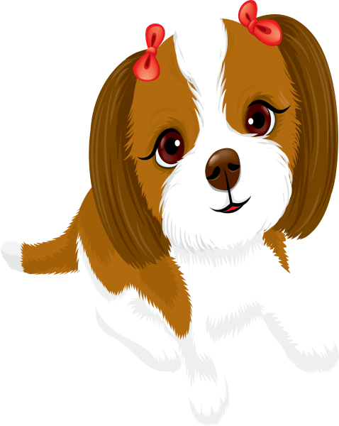 Мультяшная мордочка собачки