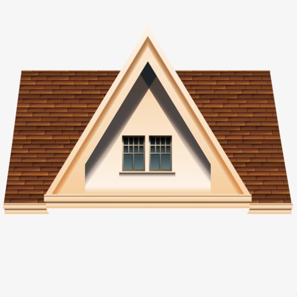 Крыши домиков без фона