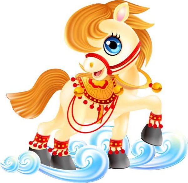 Цветные лошадки для детей