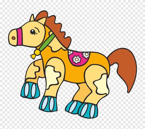 Цветные лошадки для детей