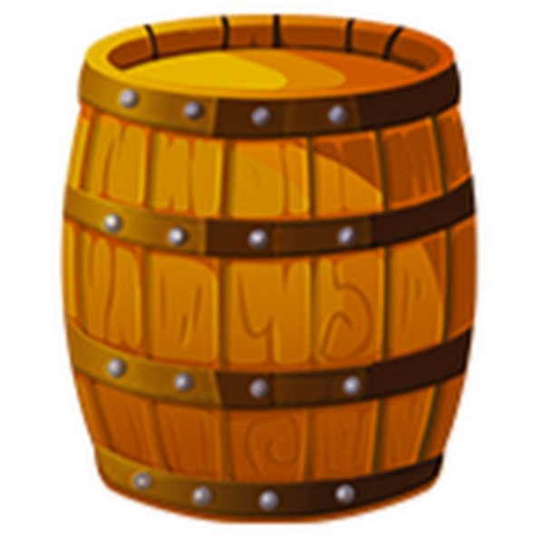 Бочонок мультяшный