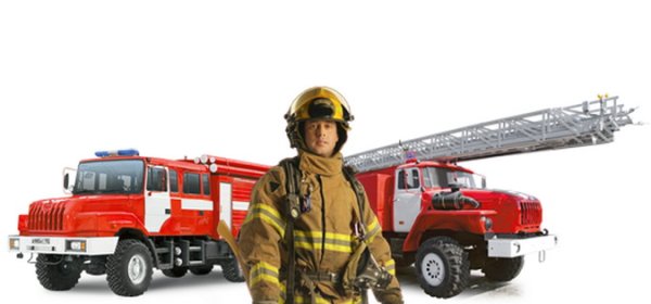 Пожарная охрана на прозрачном фоне