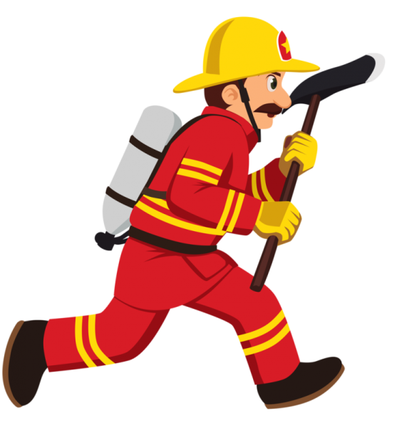 Пожарник мультяшный
