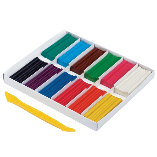 Пластилин 12 цветов 240гр со стеком 103256