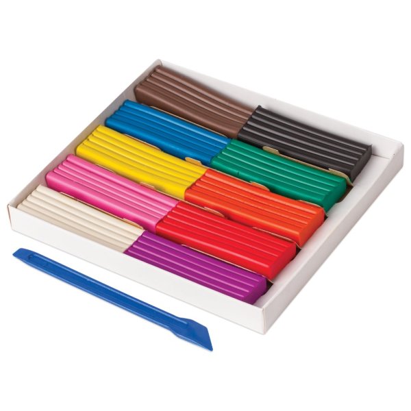 Пластилин классический Пифагор "Эники-Беники", 10 цветов, 200 г, со стеком