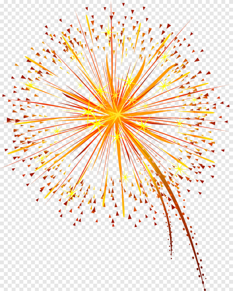 Салют на прозрачном фоне