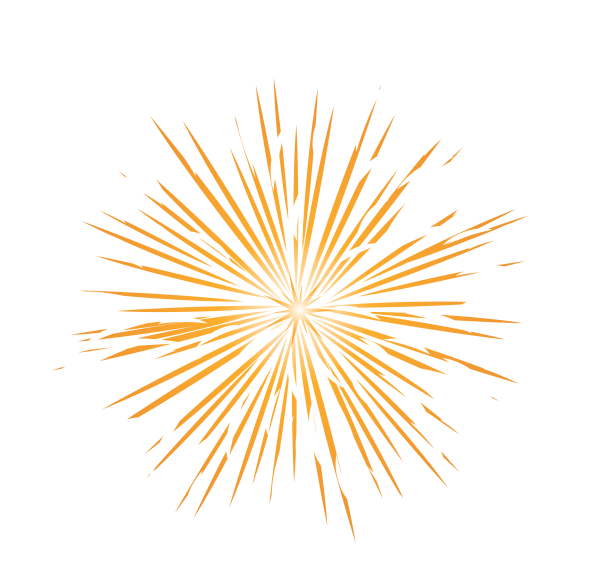 Фейерверк на прозрачном фоне