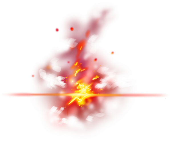 Красный блик на прозрачном фоне