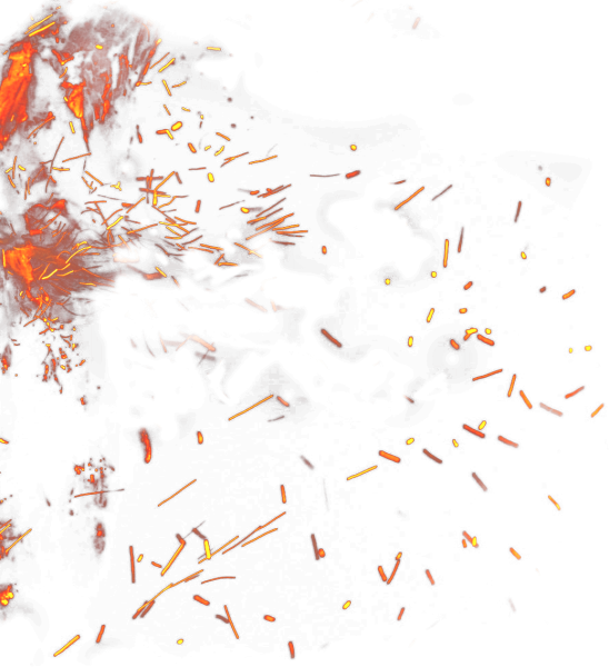 Пепел на прозрачном фоне