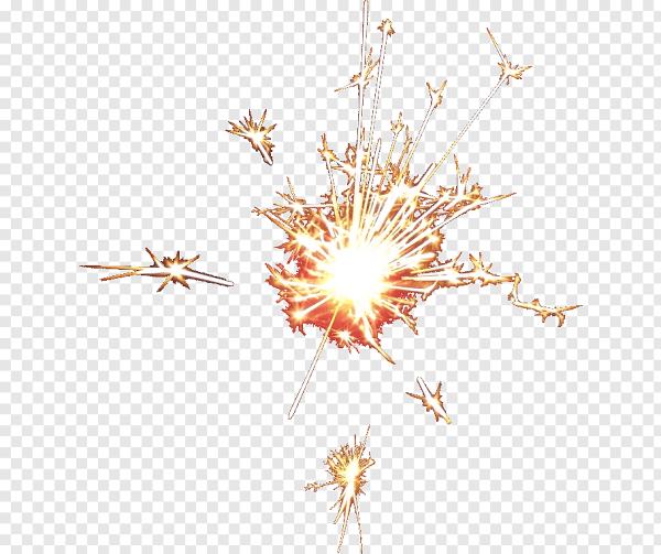 Искры на прозрачном фоне