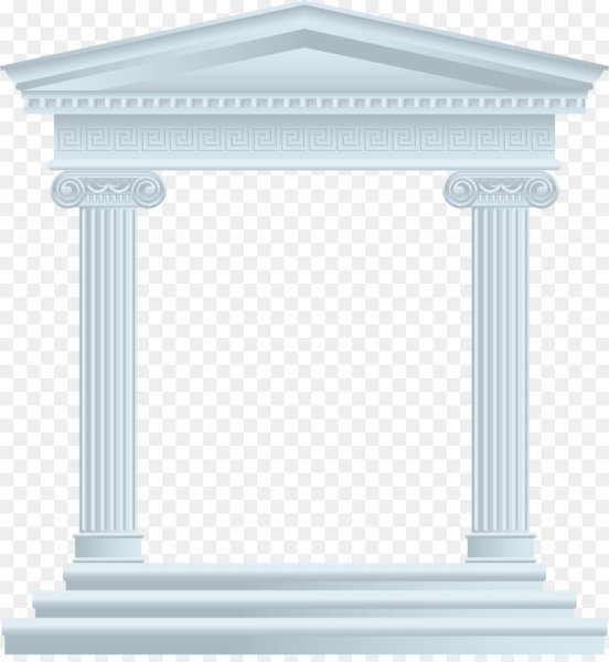 Колонна на белом фоне