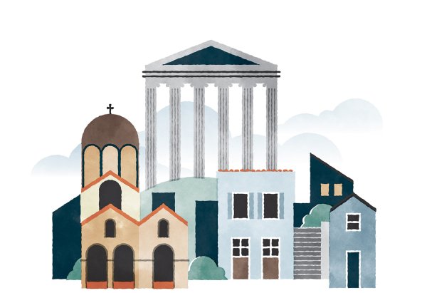 Клипарт архитектура на прозрачном фоне