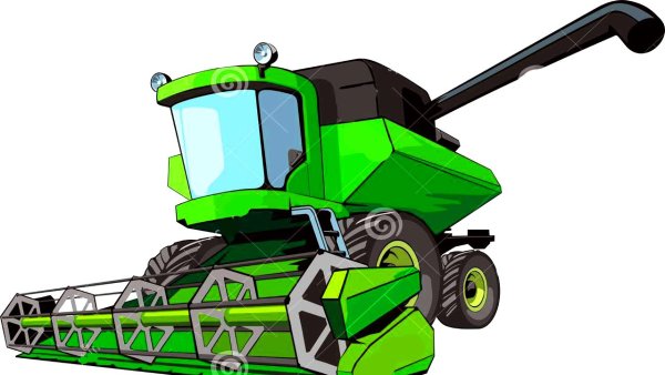 Картина комбайна для детей