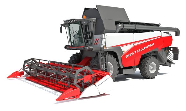 New Holland с жаткой Case