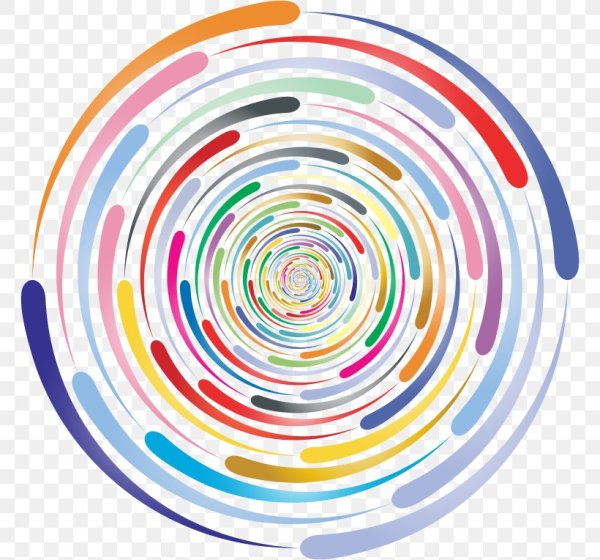 Цветные круги на белом фоне