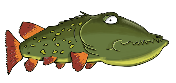 Щука мультяшный