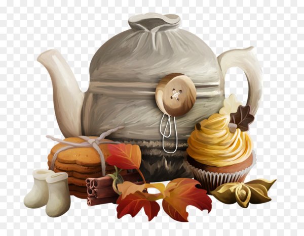 Чаепитие на белом фоне