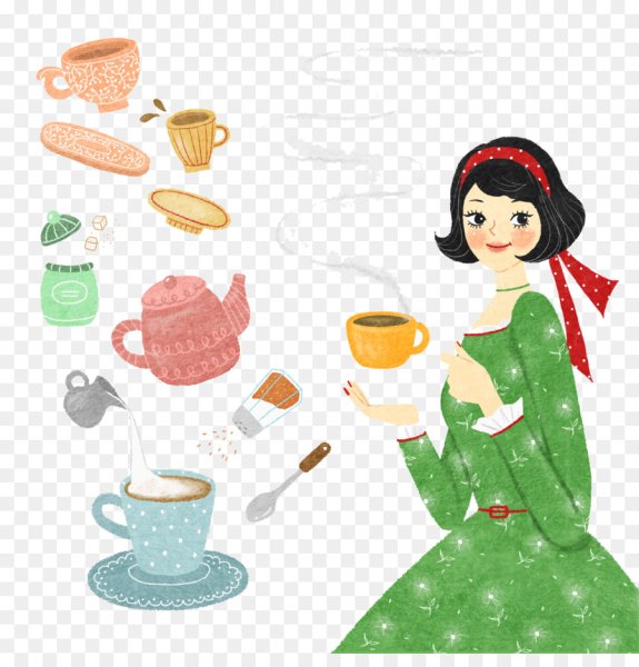 Чаепитие вектор