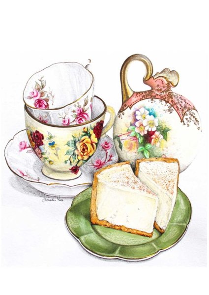 Посуда акварелью