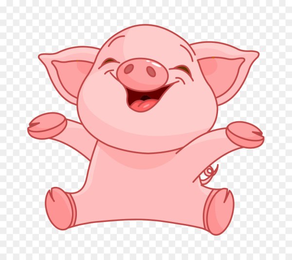 Свинья мультяшная