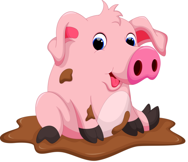 Поросенок мультяшный