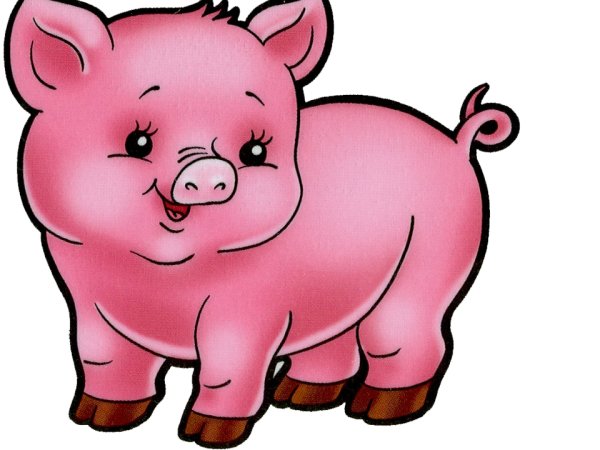 Поросенок мультяшный