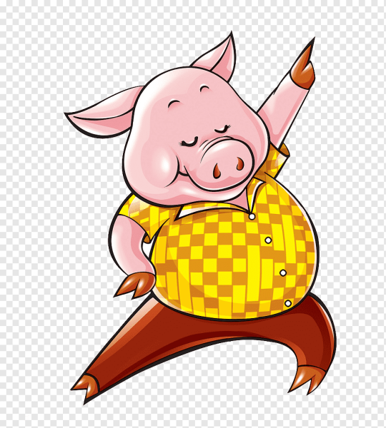 Трафарет свинки