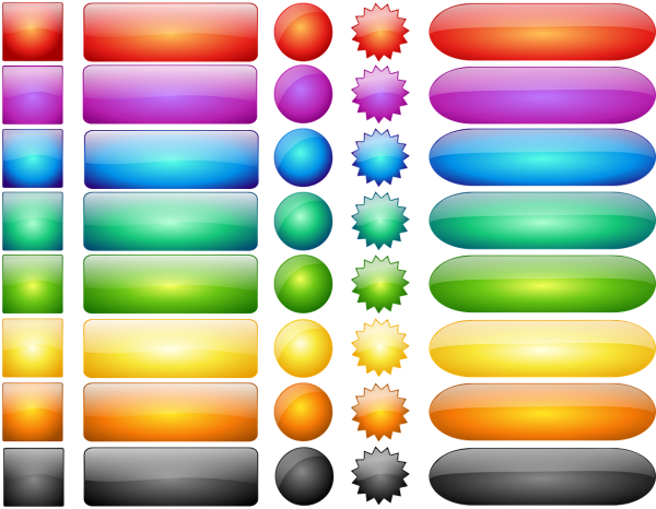 Кнопки разноцветные