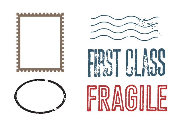 Почтовая марка вектор