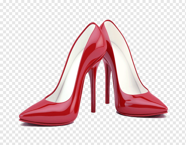 Женские туфли на белом фоне