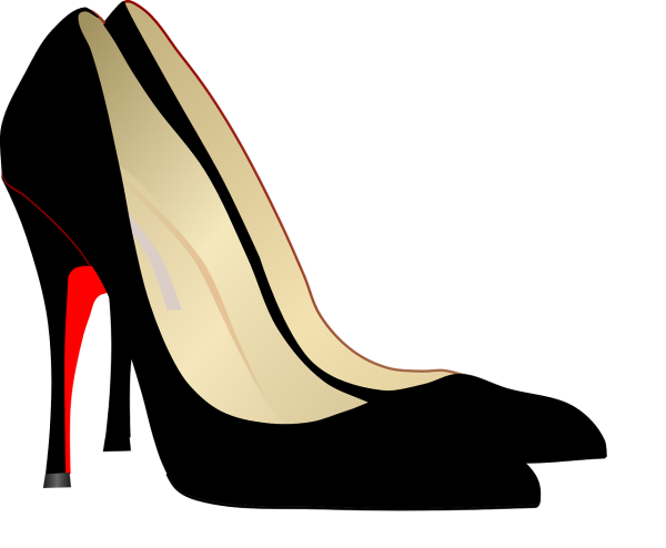 Туфли женские на прозрачном фоне