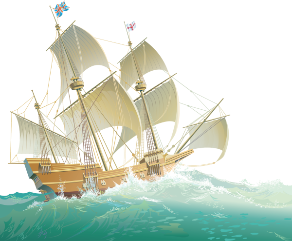 Парусник на прозрачном фоне