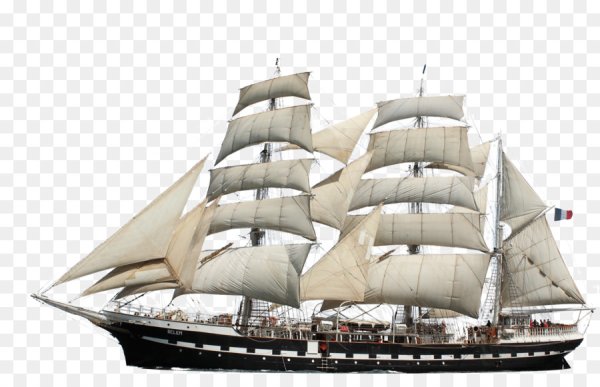 Парусник на прозрачном фоне