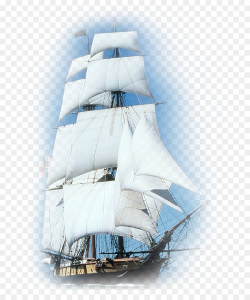 Корабль на прозрачном фоне для фотошопа
