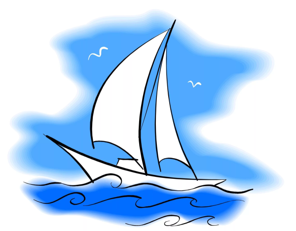 Корабль с парусами для детей